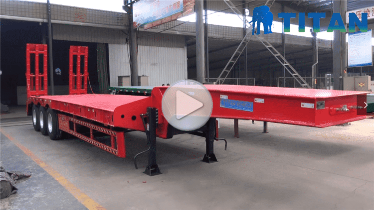 3 axle lowbed semi trailer