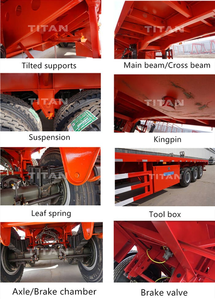 China 40ft Container Flatbed Truck Trailer for Sale - Tongya Vehicle