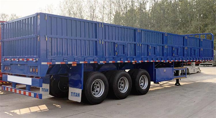 Tri Axle Drop Side Trailer for Sale in Malawi - Tongya Vehicle