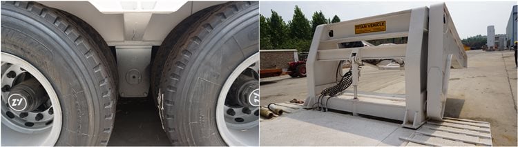 120T Detachable Gooseneck Semi Trailer for Sale in Nigeria