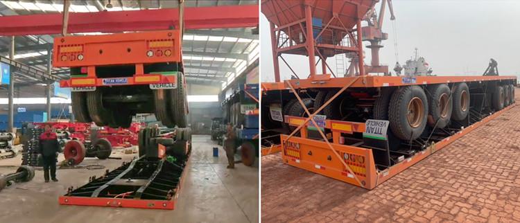 Tri Axle Flat Deck Trailer for Sale in Zimbabwe Harare