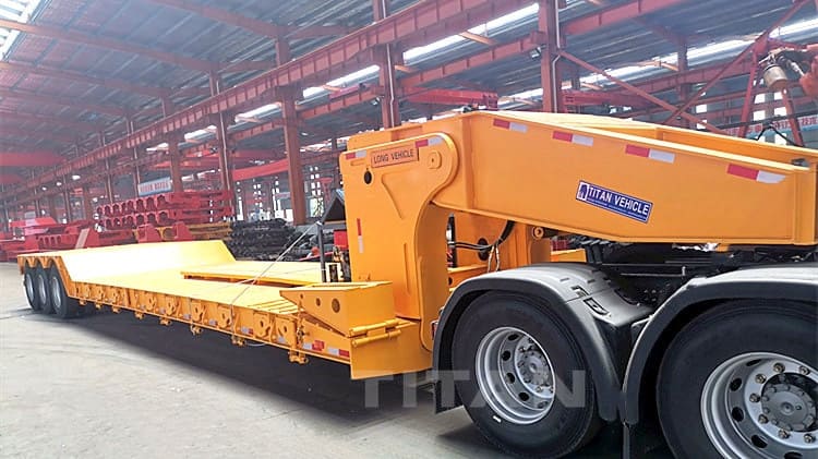 Removable Gooseneck Trailer | Tri Axle 80 Ton Lowboy Trailers for Sale