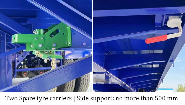 Triple Axle 40 Foot Flatbed Truck Trailer for Sale Near Me