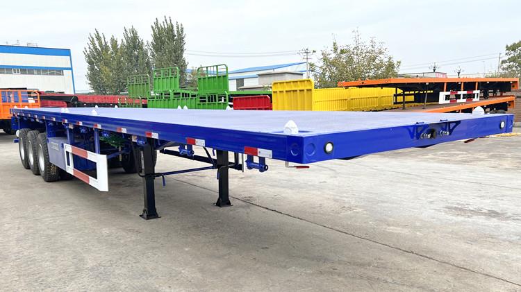 Triple Axle Flat Bed Semi Trailer 40 Foot