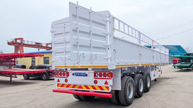 Sugar Cane Livestock Fence Semi Trailer for Sale in Zimbabwe