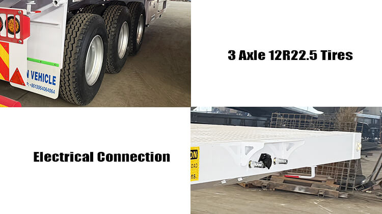 Tri Axle Flatbed Semi Trailer for Sale in Harare Zimbabwe