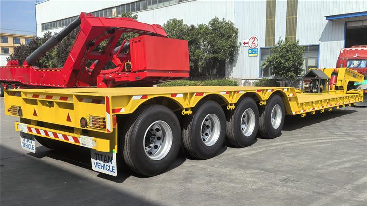 lowboy semi trailer