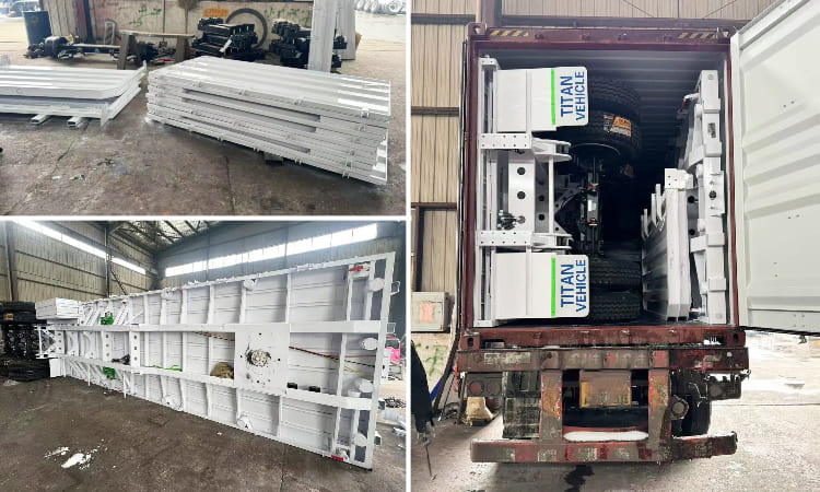 Drop Side Cargo Semi Trailer for Sale in Guyana