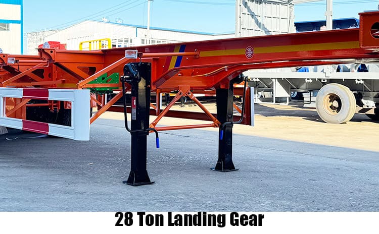 Tri Axle 40 Ft Container Skeletal Semi Trailer for Sale in Congo