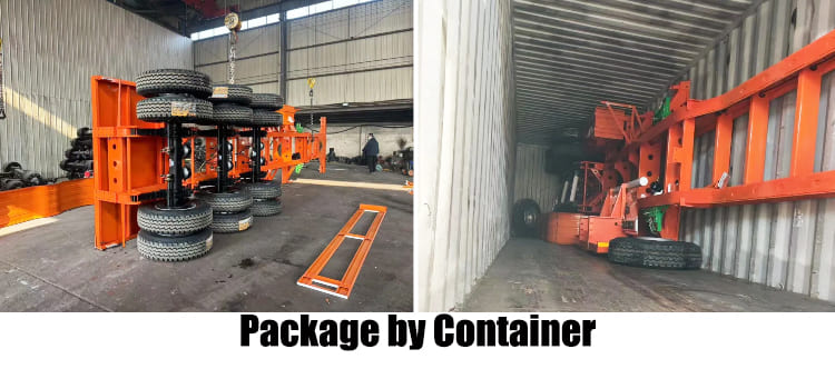 Tri Axle 40 Ft Container Skeletal Semi Trailer for Sale in Congo