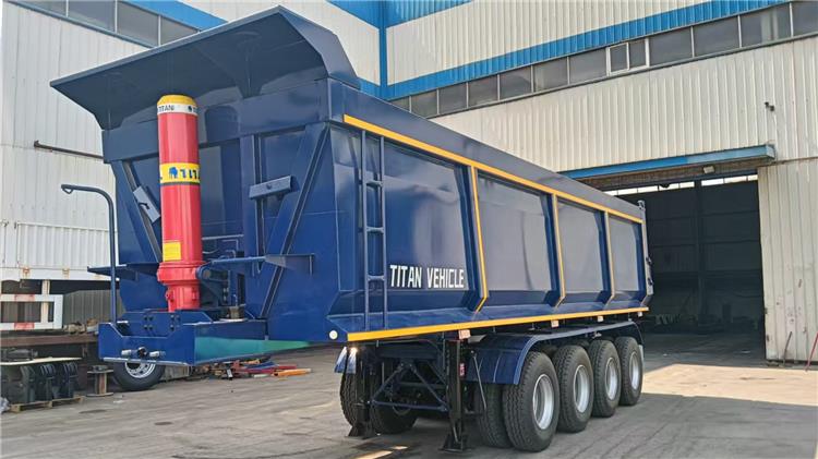 Hydraulic End Dump Semi Trailer for Sale In Angola