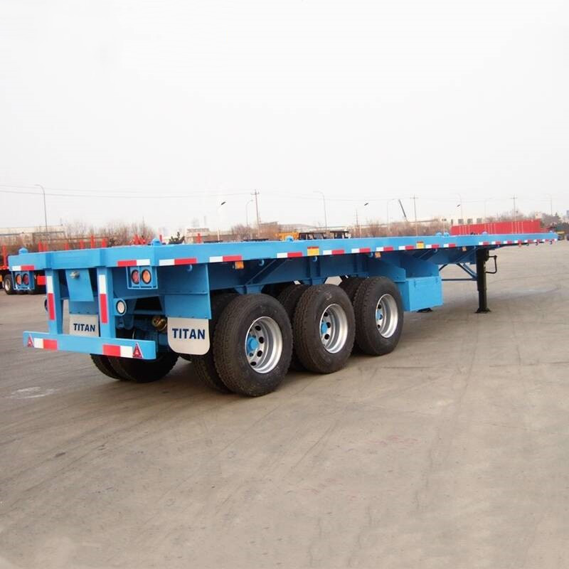 Tri Axles 40Ft Flatbed Trailer