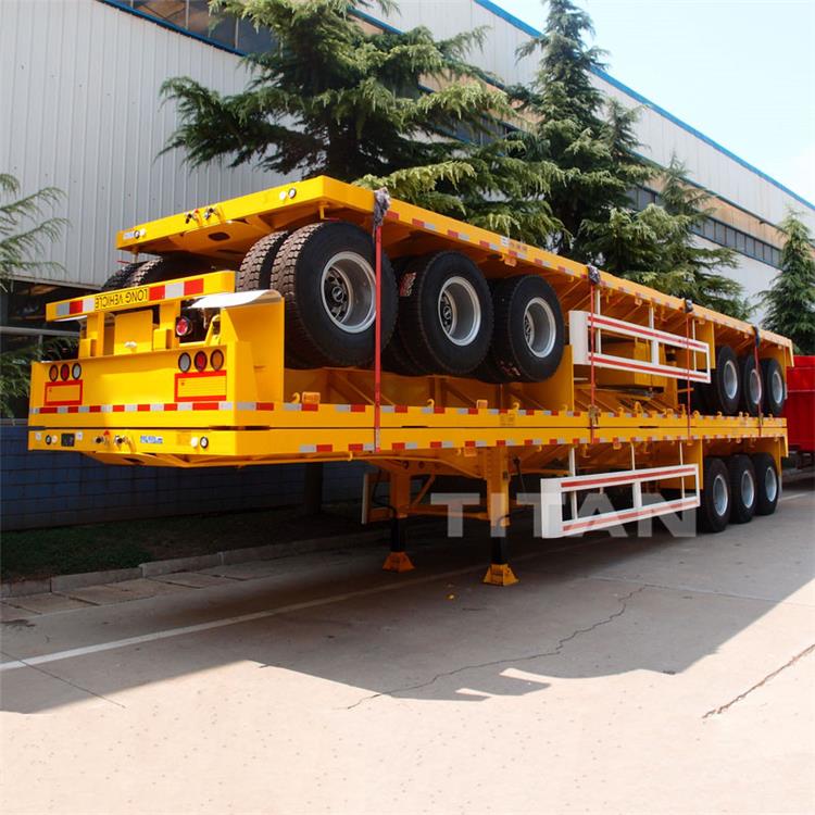 Tri Axle Flatbed Tractor Trailer