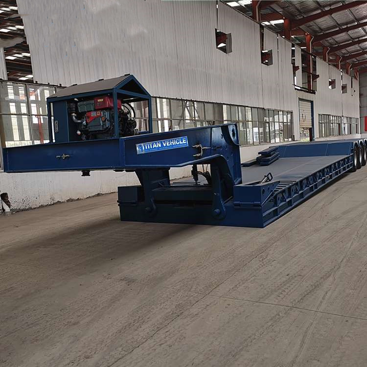 80ton 3 Axle Excavator Lowboy Trailer for Sale