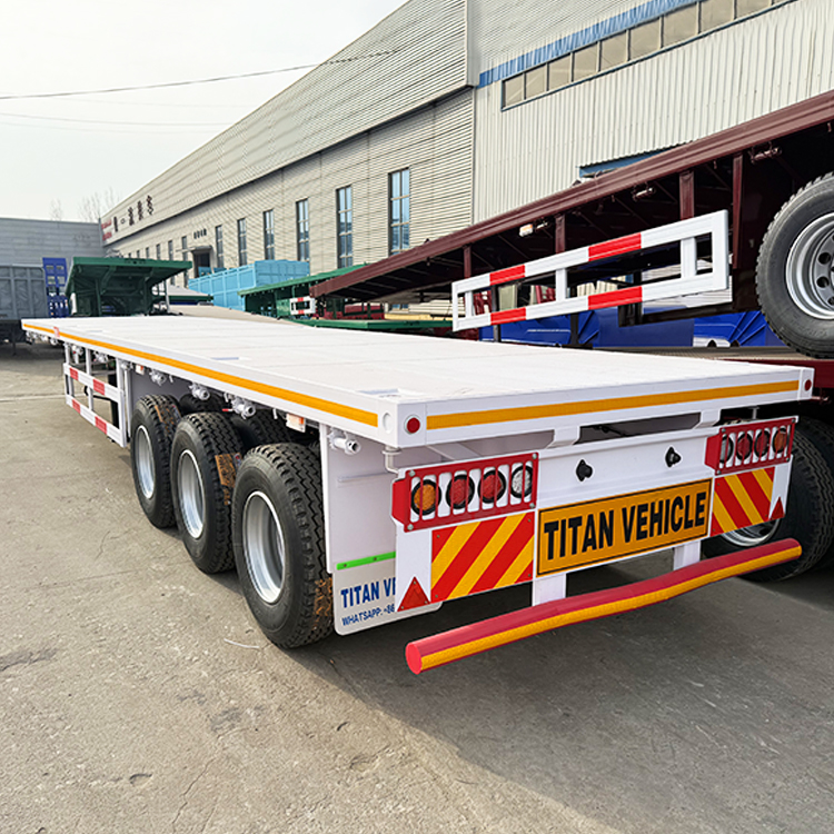Tri Axle Flatbed Semi Trailer