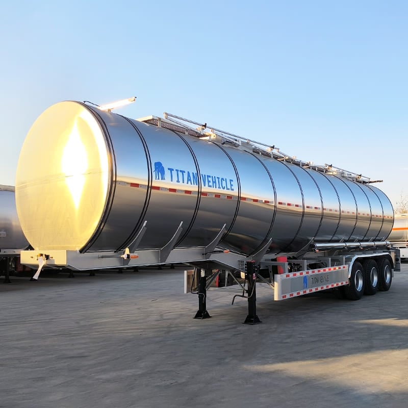 42000L Stainless Steel Fuel Tanker Trailer