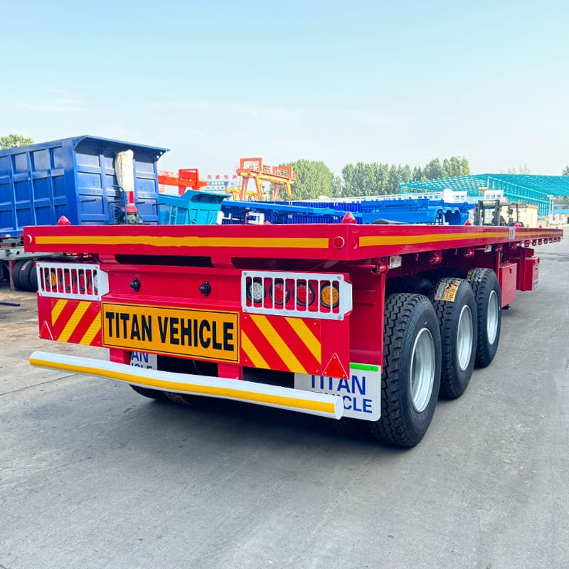 Triple Axle Flatbed Semi Truck Trailer