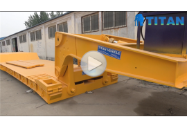 Detachable gooseneck lowboy trailer