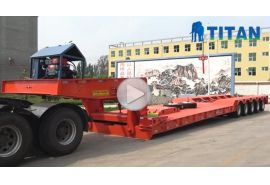 Heavy duty 5 line 10 axle gooseneck lowboy trailer 