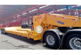 80ton 3 axle removable gooseneck trailer