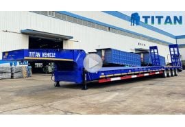 4 Axle Lowbed Truck Trailer