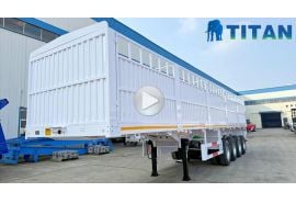 4 Axle Fence Cargo Truck Trailer